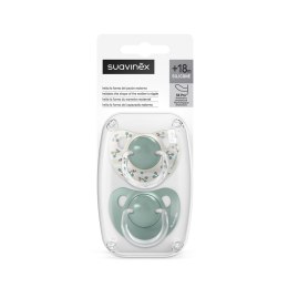 SUAVINEX 4568 Smoczek anatomiczny SX Pro +18m Miętowy Birdies 2szt.