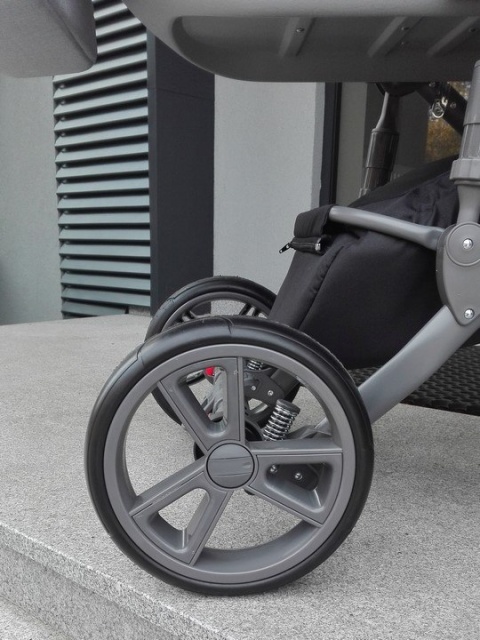 PRIMAVERA New 3w1 Szara Rama + Grafit Eco Skóra + kolor lamówka Coneco z fotelikiem BE ONE 0-13 kg 4****ADAC B-One Nania