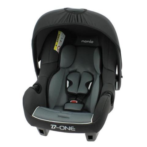 PRIMAVERA New 3w1 Szara Rama + Grafit Eco Skóra + kolor lamówka Coneco z fotelikiem BE ONE 0-13 kg 4****ADAC B-One Nania