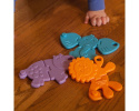 Chrupiące Zwierzątka - Animal Crackers 3 gryzaki Fat Brain Toys