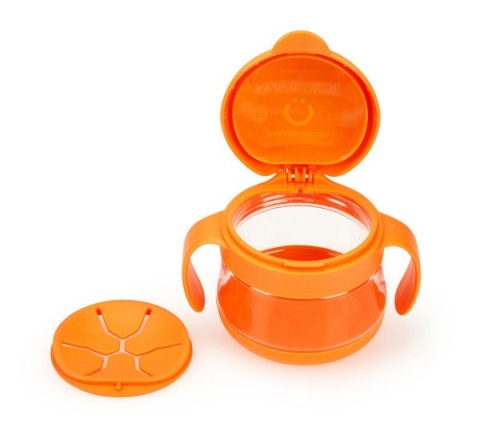 Kubek niewysypek UBBI - pomarańczowy