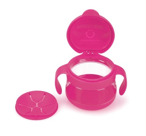 Kubek niewysypek UBBI - różowy