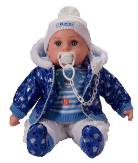 LALKA BOBAS 45 CM MARIOTOYS MÓWI I ŚPIEWA 5 PIOSENEK