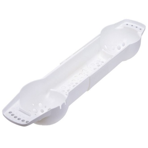 Rozsuwany organizer na zabawki kąpielowe - biały