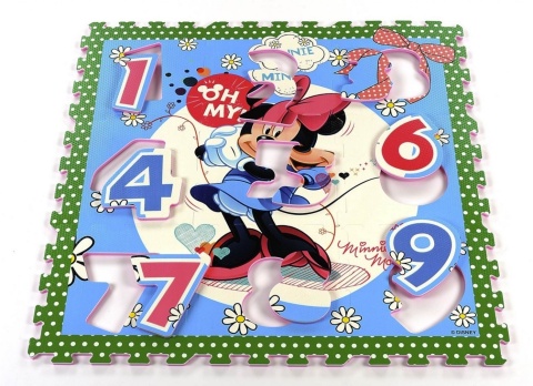 Qelements Mata Puzzle Piankowe Myszka Minni Disney Tatamiz