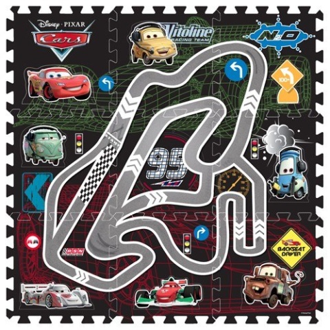 Qelements Mata Puzzle Piankowe Samochody Disney