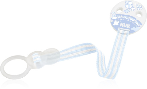 Tasiemka do smoczka uspokajającego NUK DUO Baby Blue 750.454