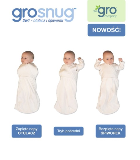 Otulacz-śpiworek Grosnug Grey Marl, Gro Company