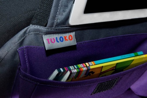 ORGANIZER PODRÓŻNIKA 2W1 TULOKO z okienkiem na tablet kolor szaro-fioletowy