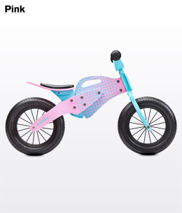 Enduro drewniany rowerek biegowy TOYZ Różowy