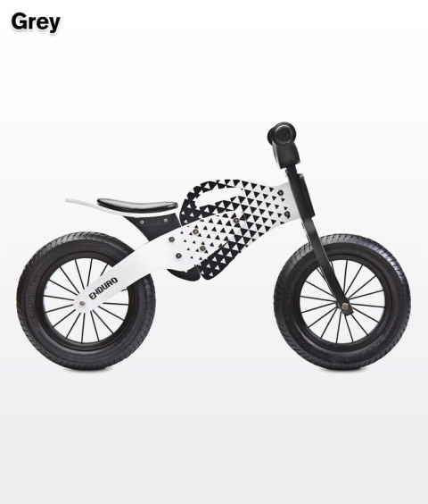 Enduro drewniany rowerek biegowy TOYZ Szary