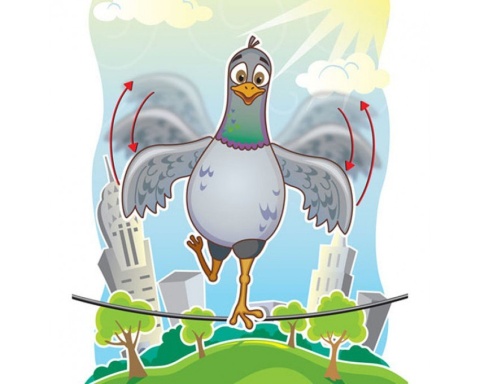 Gra rodzinna Balansujący Gołąbek Sturdy Birdy 5+ Fat Brain Toy Qelements