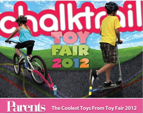 Kredowy Ślad Chalktrail - Przystawka do Roweru - Czerwona 3+ Fat Brain Toys