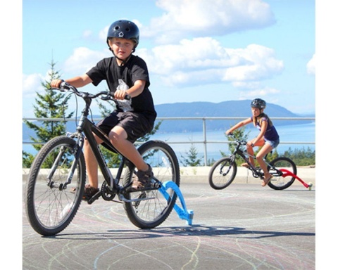 Kredowy Ślad Chalktrail - Przystawka do Roweru - Czerwona 3+ Fat Brain Toys