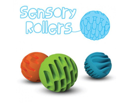 Sensoryczne Kule Sensory Rollers 6m+ Fat Brain Toy Qelements