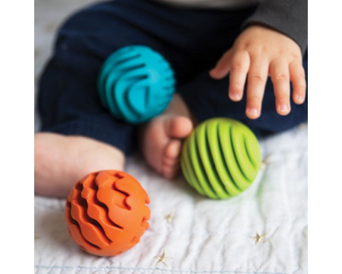 Sensoryczne Kule Sensory Rollers 6m+ Fat Brain Toy Qelements