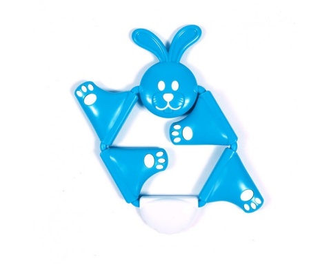 Zabawka Zręcznościowa, Gryzak Króliczek Twistimals 1+ niebieski Fat Brain Toys