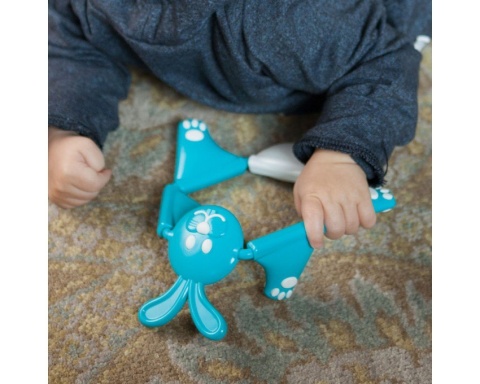 Zabawka Zręcznościowa, Gryzak Króliczek Twistimals 1+ niebieski Fat Brain Toys