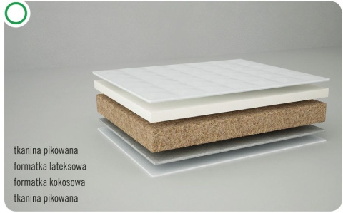 DANPOL Materac LATEX-KOKOS KING dwustronny 120x60x9 BP