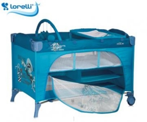 TRAVEL KID ROCKER Bertoni Lorelli łóżeczko turystyczne 2 poziomy