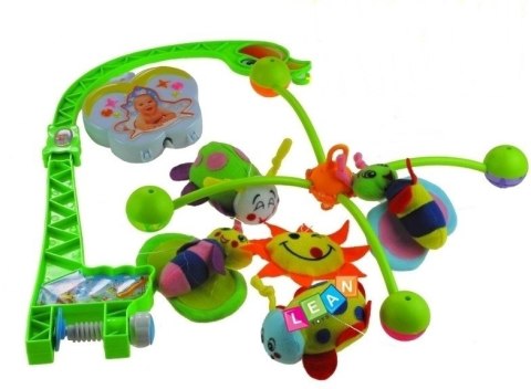 Muzyczna Karuzela Do Łóżeczka z Pozytywką Zielona