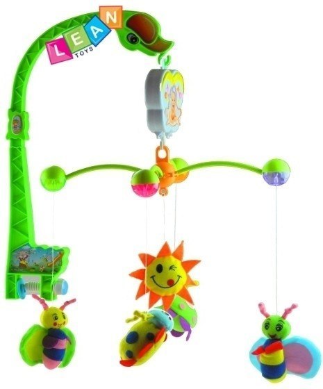 Muzyczna Karuzela Do Łóżeczka z Pozytywką Zielona