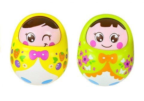 Duża Kolorowa Wańka Wstańka Lalka Niebieska