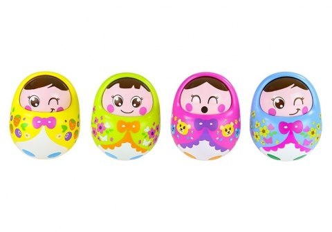 Duża Kolorowa Wańka Wstańka Lalka Niebieska