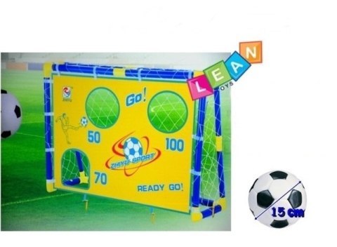 Duża bramka piłkarska z otworami ćwicz celność