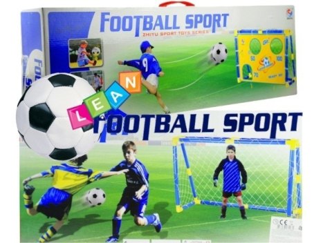 Duża bramka piłkarska z otworami ćwicz celność