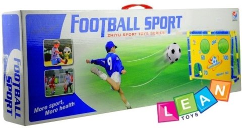 Duża bramka piłkarska z otworami ćwicz celność