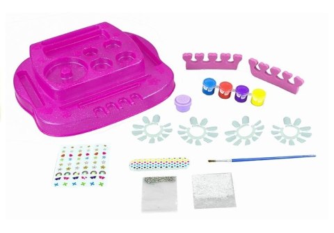 Duży Zestaw Do Paznokci Wzorniki Lakiery Brokat