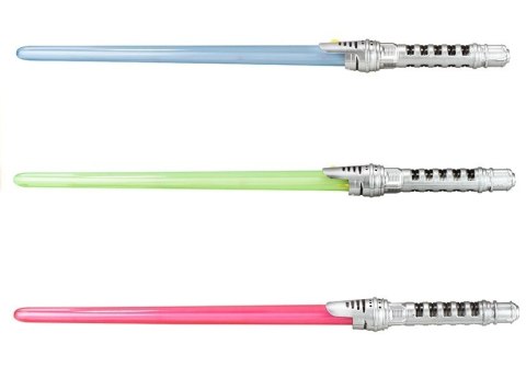 Miecz Świetlny Star Wars Jedi Świecący 3 Kolory