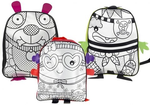 Plecak Do Malowania Zwierzak Kolory + Pisaki