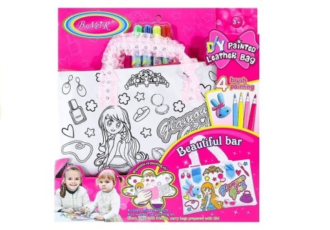 Torebka do Malowania Zestaw Kreatywny + 4 Pisaki