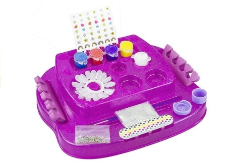 Duży Zestaw Do Paznokci Wzorniki Lakiery Brokat