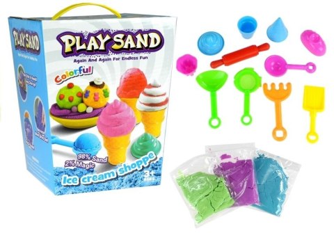 Magiczny Piasek Kinetyczny Zestaw z Foremkami-Lody