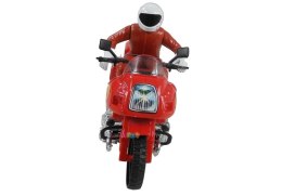 Motocykl Ścigacz ze Strażakiem Światła Dźwięki