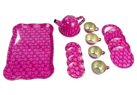 Zestaw do Herbaty Filiżanki Talerzyki Czajnik