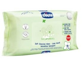 Chicco Chusteczki do pielęgnacji 72 szt z rumiankiem i aloesem 0m+ kod. 27382