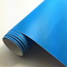 Folia odcinek matowa gładka niebieska 1,52x0,1m