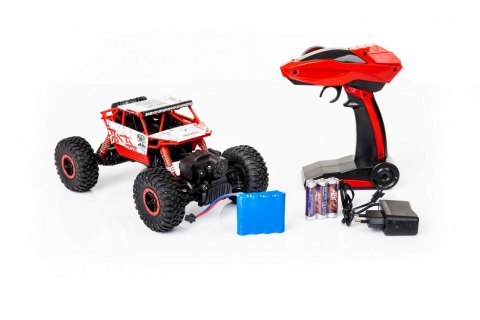 Samochód zdalnie sterowany na pilota RC Rock Crawler HB 2,4GHz 1:18 niebieski