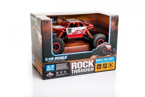 Samochód zdalnie sterowany na pilota RC Rock Crawler HB 2,4GHz 1:18 niebieski
