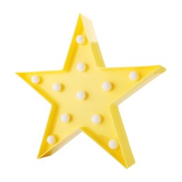 Lampka Dekoracyjna LED Gwiazda żółta