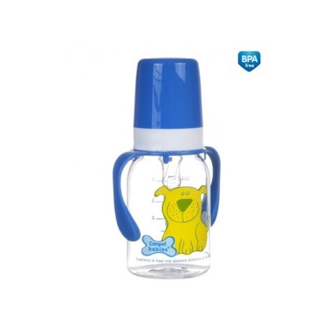 Butelka 120ml dekor+uch.bpa 0% CANPOL BABIES