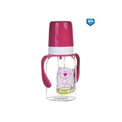 Butelka 120ml dekor+uch.bpa 0% CANPOL BABIES