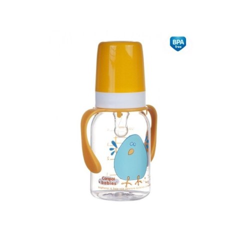 Butelka 120ml dekor+uch.bpa 0% CANPOL BABIES