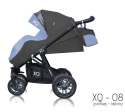 Sport XQ BabyActive Wózek spacerowy idealny na drogi i bezdroża! XQ-08 - czarny stelaż