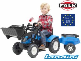 Falk Traktor LANDINI POWERMONDIAL 110 z łyżką i przyczepą