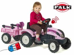 FALK Traktor Princess z przyczepą i zestawem do piasku